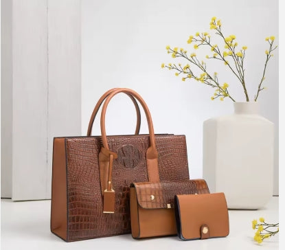 🔥 L'Ensemble Croco 3-en-1 : Le Kit d'Accessoires Qui Fait de Toi la Patronne !